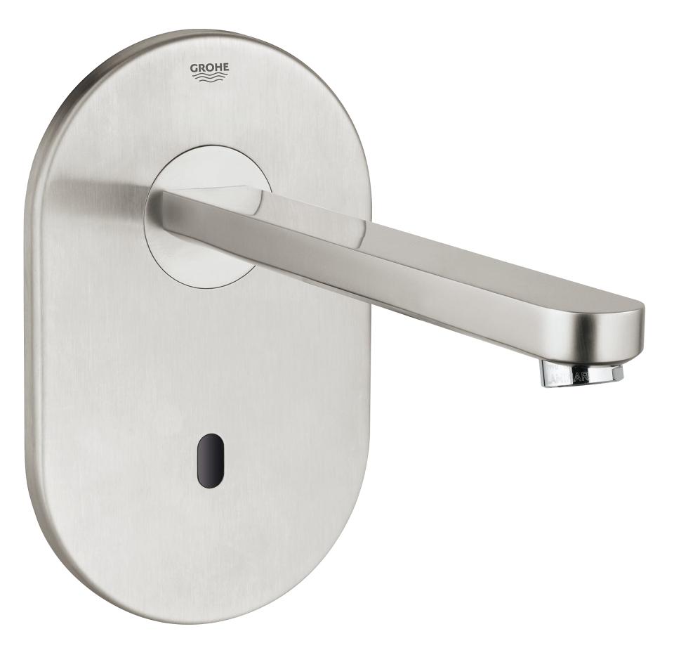 Grohe Eurosmart Cosmopolitan E - infračervená baterie, výtok 230 mm, nerez ocel, kartáčovaná, bez podomítkového tělesa 36334SD0