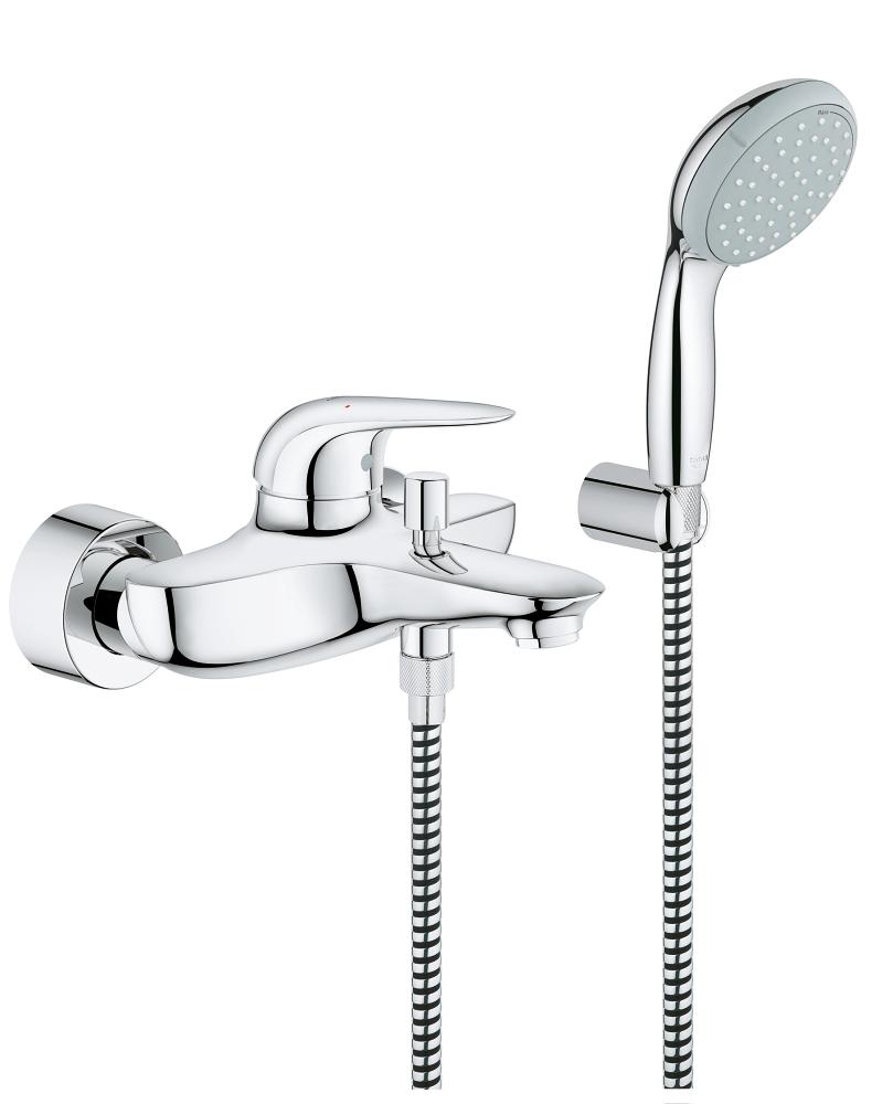 Grohe Eurostyle - vanová nástěnná baterie, se sprchovou soupravou 2372930A