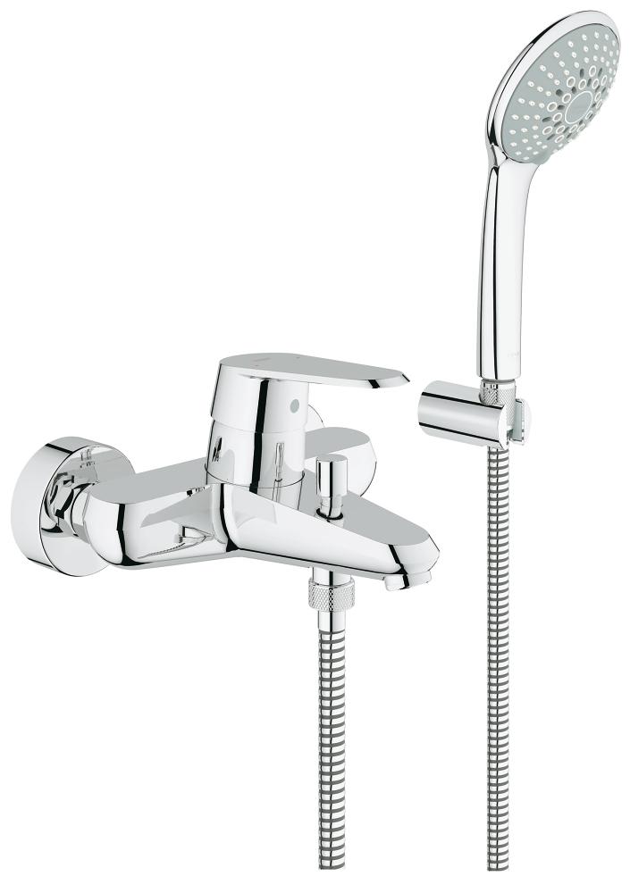 Grohe Eurodisc Cosmopolitan - vanová nástěnná baterie, se sprchovou soupravou 33395002