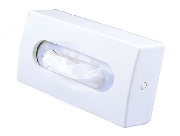 Cleenex - zásobník kosmetických ubrousků, plast, bílá