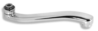 Výtokové ramínko prohnuté 25 cm - chrom