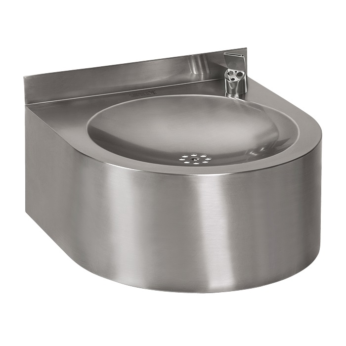 SLUN 62EB - Nerezová pitná fontánka závěsná s automaticky ovládaným výtokem, 6 V 93622