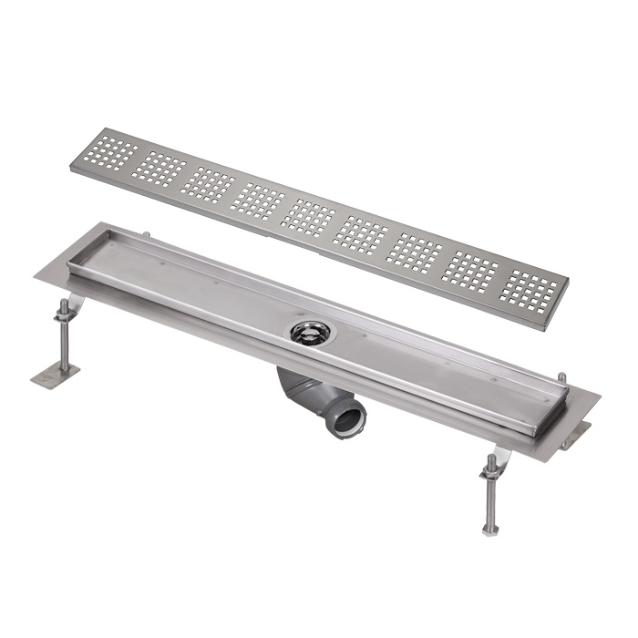 SLKN 04F - Nerezový koupelnový žlábek do prostoru, délka 95 cm, lesk
