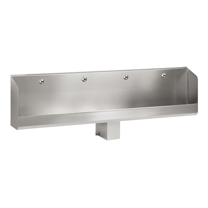 SLPN 05E - Nerezový pisoárový žlab s elektronikou, délka 240 cm