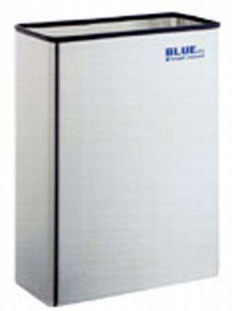 Blue Line Waste - nástěnný koš, nerez lesk 25l