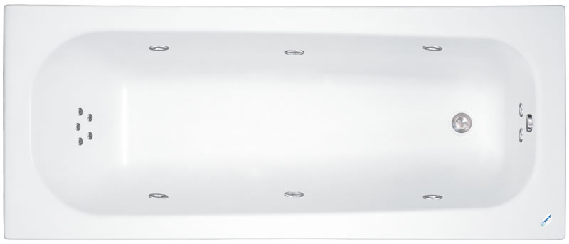 Klasik 160x70 - masážní systém Duo Pneu (vodní a vzduchová masáž) V213160N04T01041