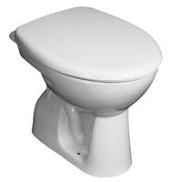Zeta - samostatně stojící WC, hluboké splachování, svislý odpad, bez sedátka H8223970000001