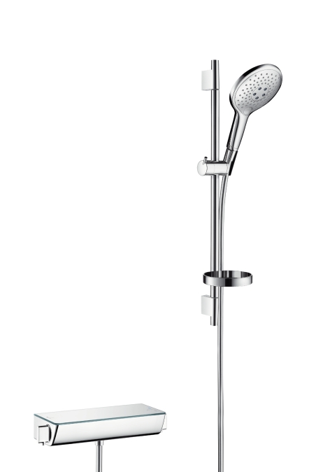 Raindance Select S 150 sprchová souprava na stěnu s termostatem Ecostat Select a sprchovou tyčí 65 cm 27036000