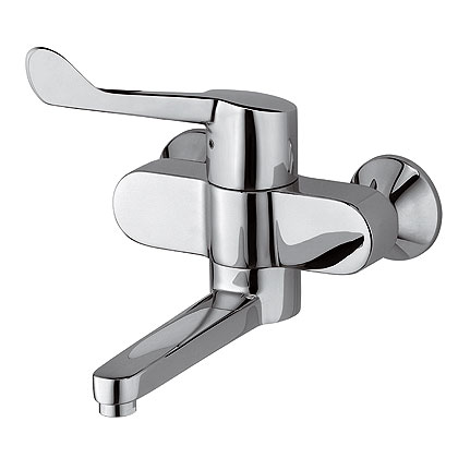 Medi-Care - lékařská umyvadlová nástěnná páková baterie, vyložení 245 mm