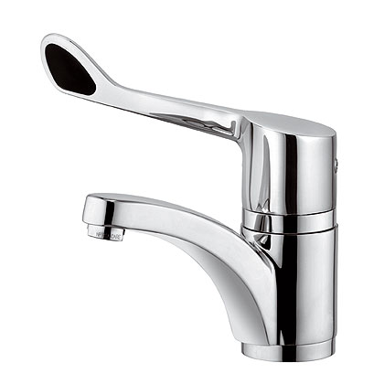 Medi-Care - lékařská umyvadlová páková baterie, vyložení 16 cm, otočný výtok