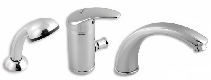 Vanová baterie Metalia 55 chrom, montáž na vanu