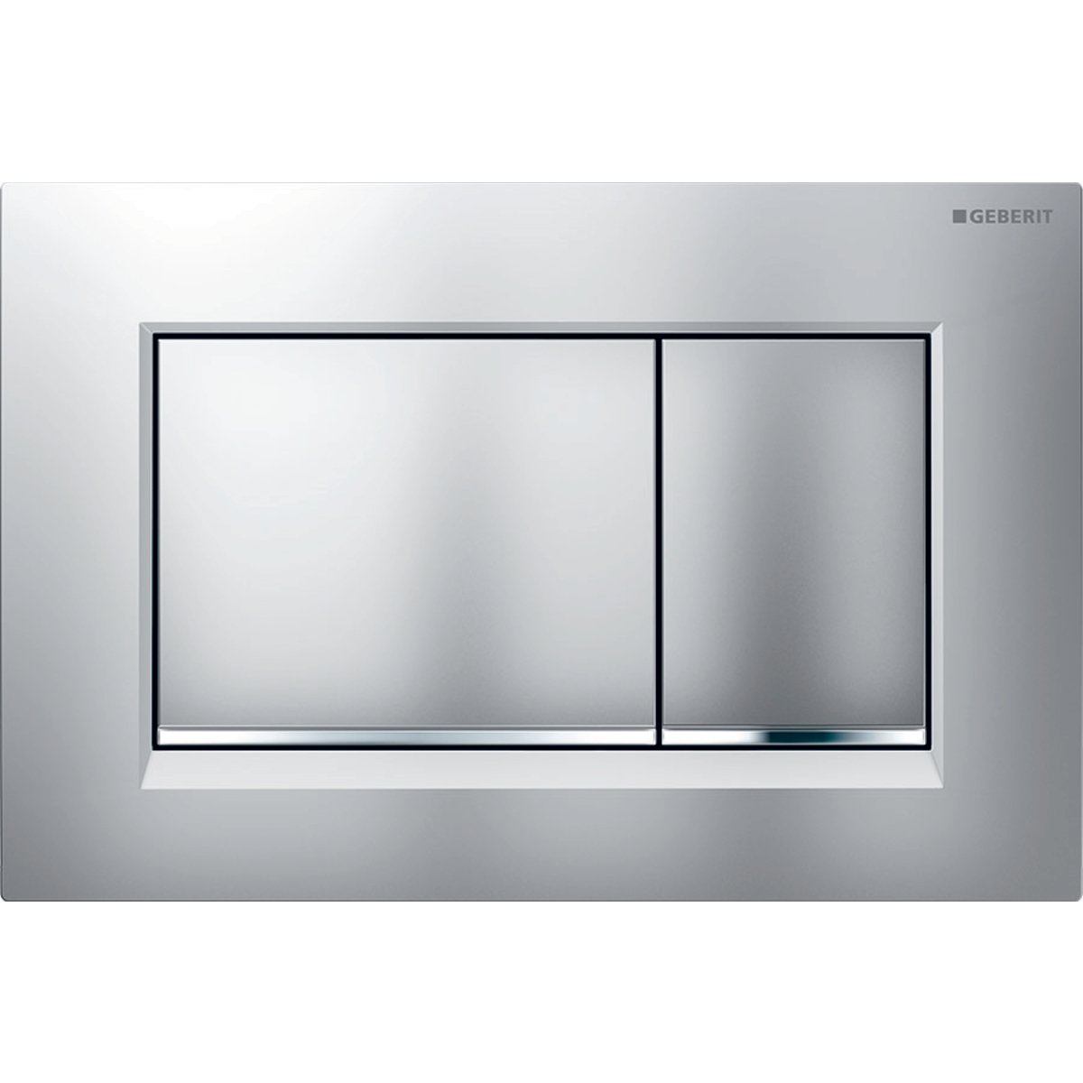 Ovládací tlačítko Sigma30, plast, chrom, mat/lesk/mat