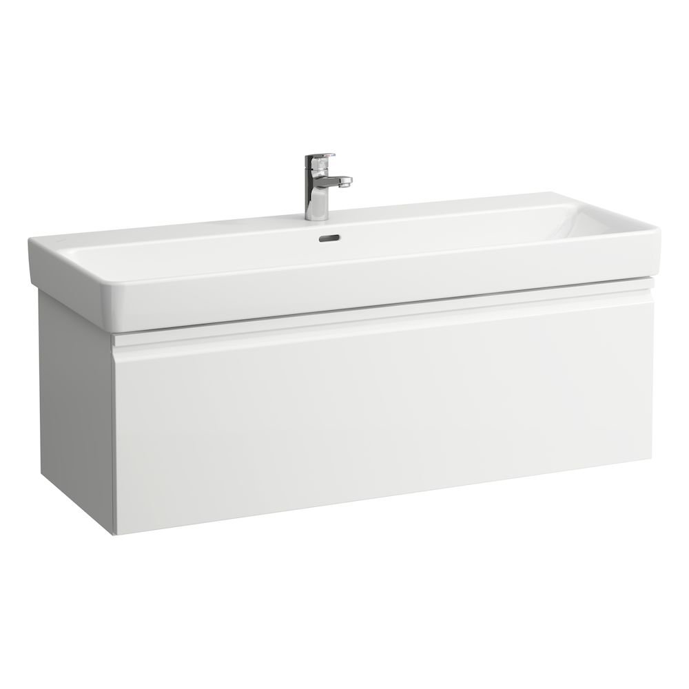 Laufen Pro S - skříňka 116x45 pod umyvadlo H814965, vnitřní zásuvka, bílá matná H4835620964631