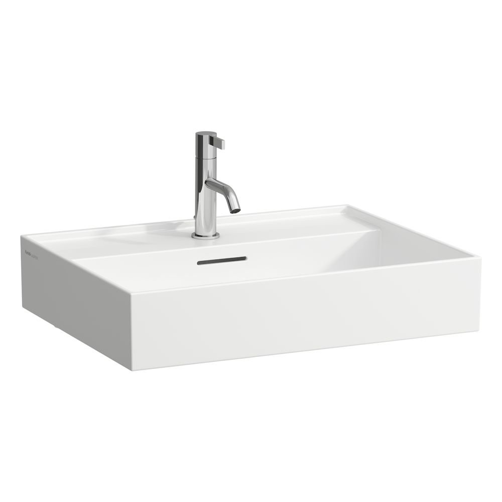 Kartell by Laufen - umyvadlo 60x46, otvor pro baterii, přepad H8103330001041