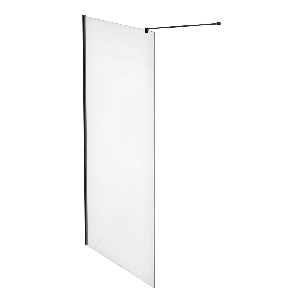 Laufen Pro - sprchová zástěna Walk-In 120x200, s upevňovacími prvky, pro sprchové vaničky do šířky 100 cm, černý H2609524500001