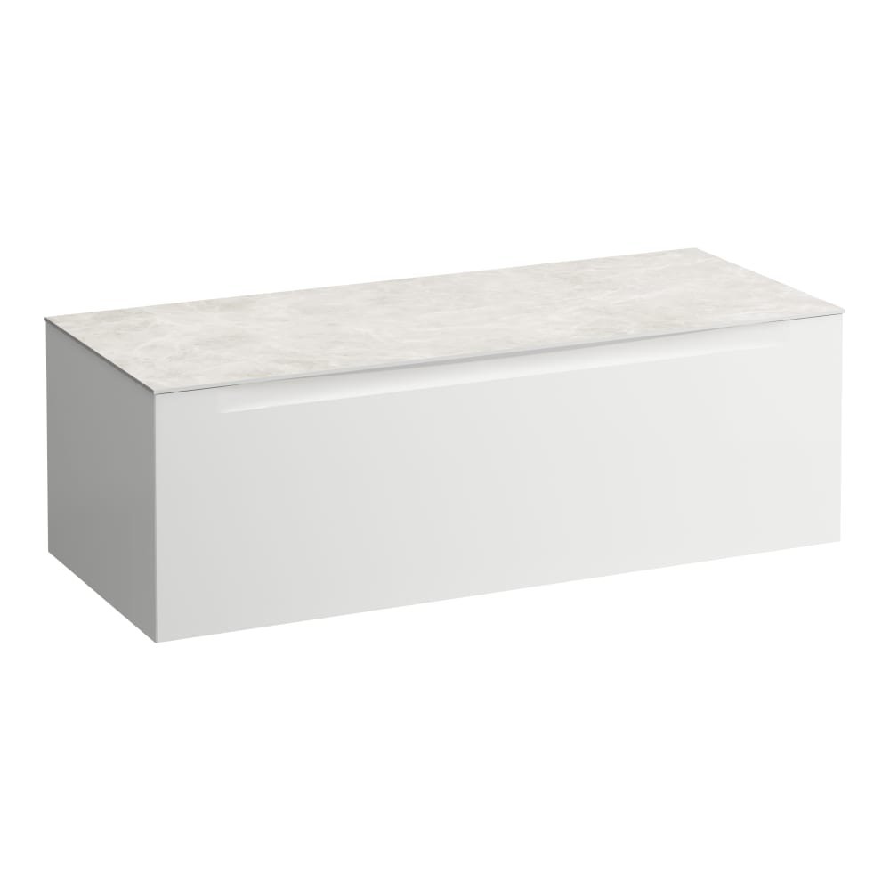 Náhled Arun - zásuvkový element 1200, s jednou zásuvkou, bez výřezu, s vrchní deskou Ardesia Bianca