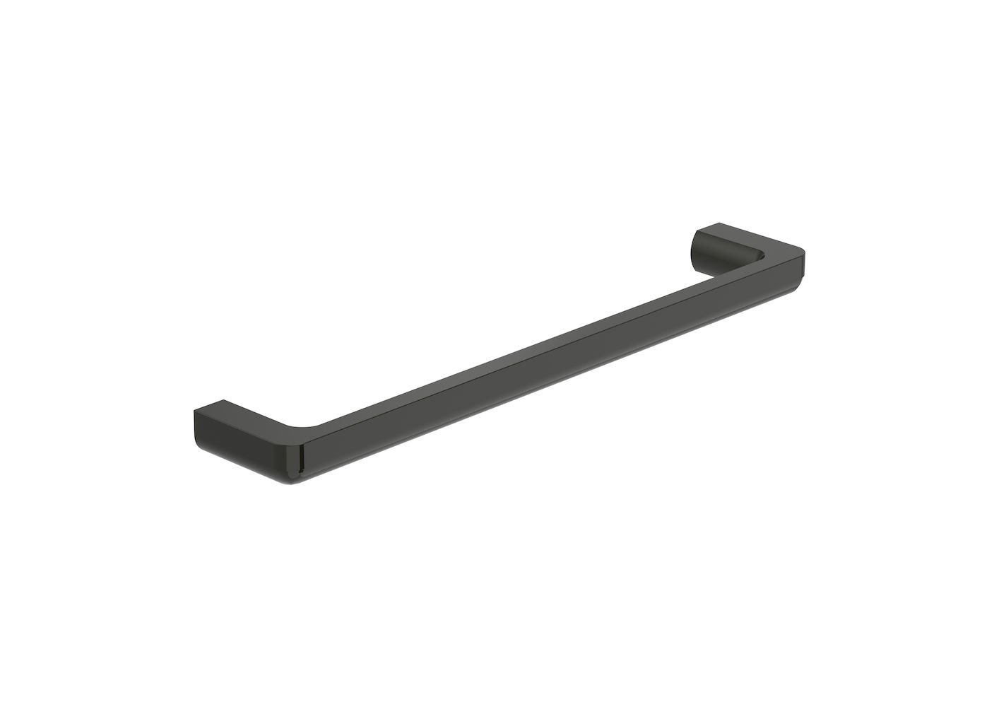 Tempo - závěsná tyč na ručníky 45 cm, černá lesklá