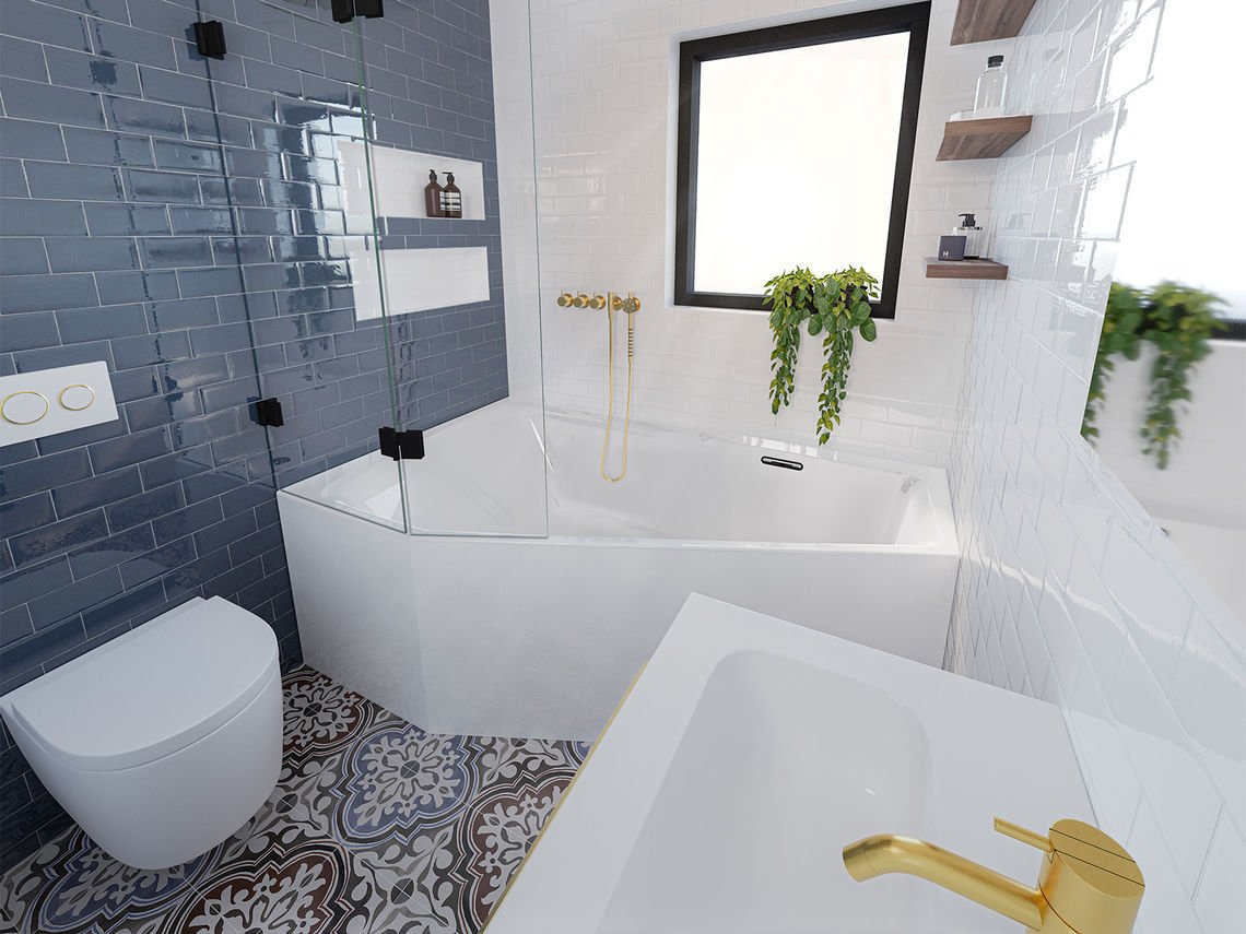 Náhled Vana Riho Rethink Space Fall 170 P - 170x90, výška okraje 2 cm, napouštění přepadem