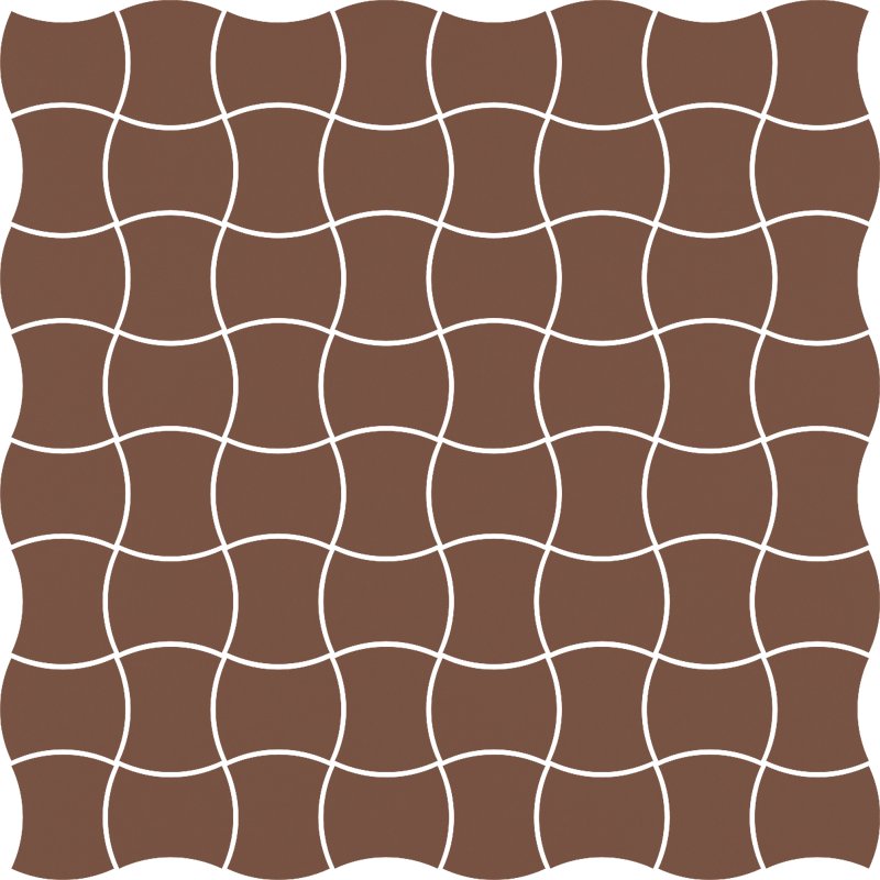 Modernizm brown mozaika prasowana - dlaždice mozaika 29,8x29,8 hnědá 157276