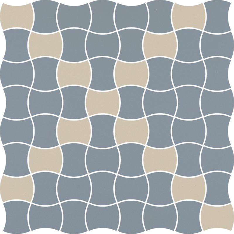Modernizm blue mozaika prasowana mix - dlaždice mozaika 29,8x29,8 modrá 157266