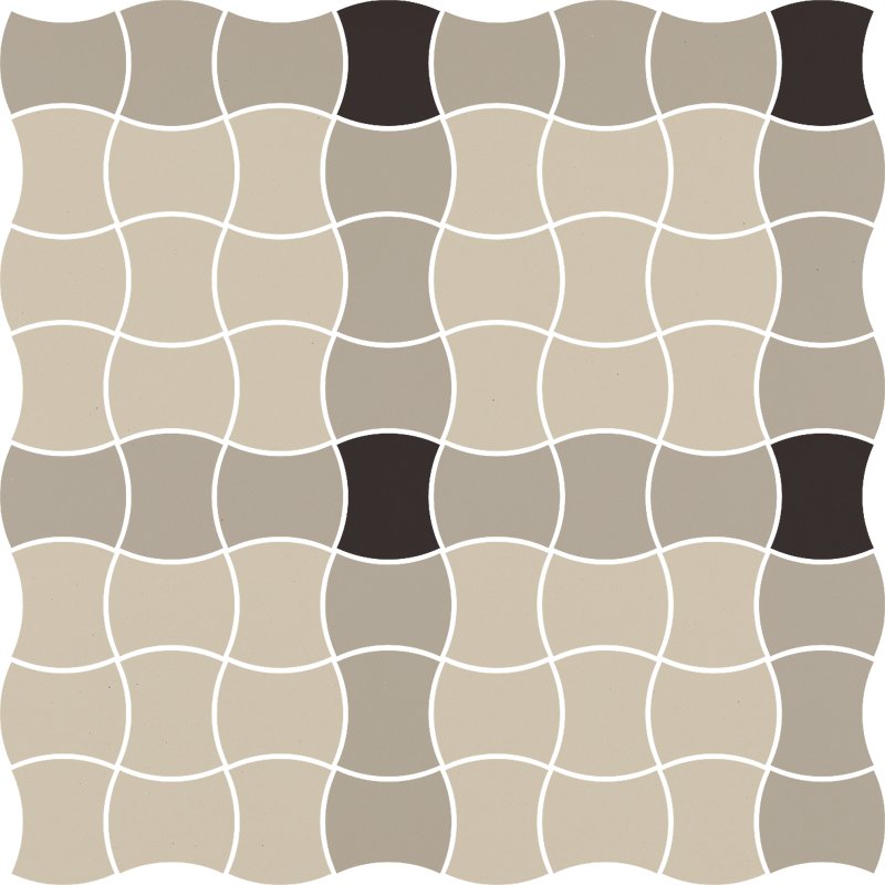 Modernizm grys mozaika prasowana mix A - dlaždice mozaika 29,8x29,8 šedá 157249