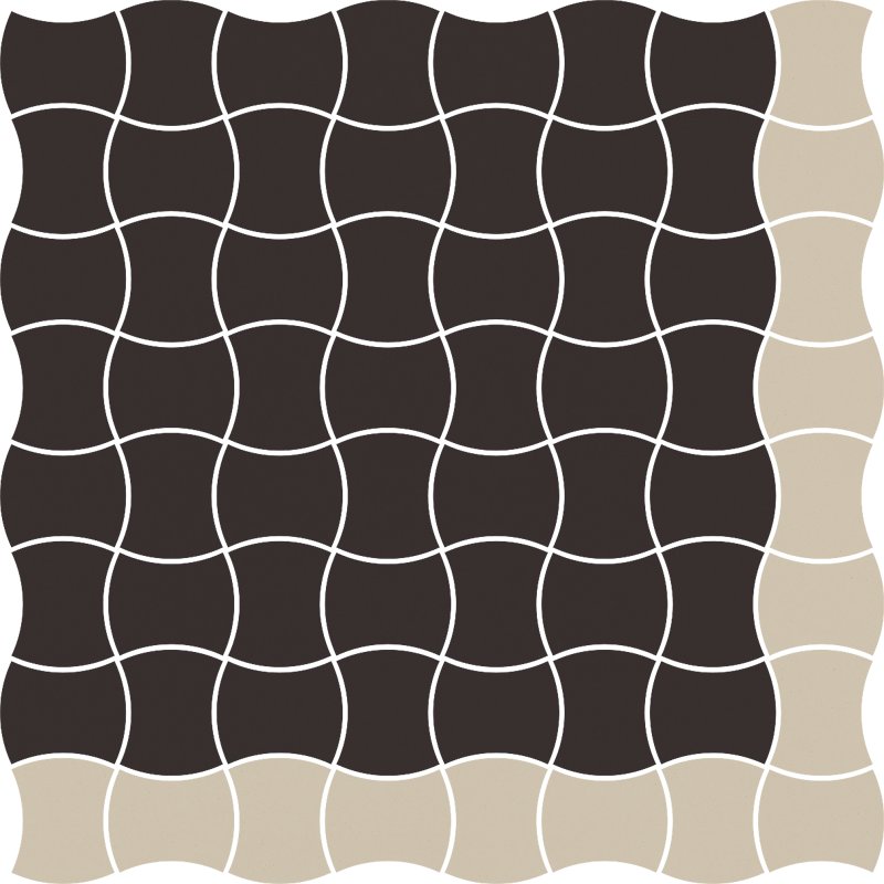 Modernizm nero mozaika prasowana mix A - dlaždice mozaika 29,8x29,8 157258