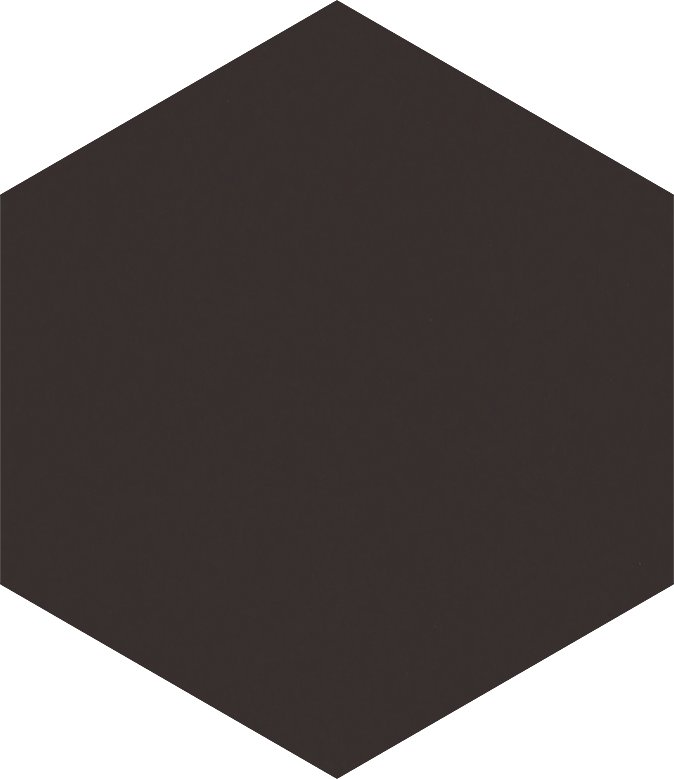 Modernizm nero - dlaždice šestihran rektifikovaná 19,8x17,1 černá 157255