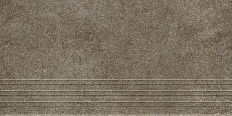 Concept grafit stopnica prosta mat. - schodovka 30x60 šedá