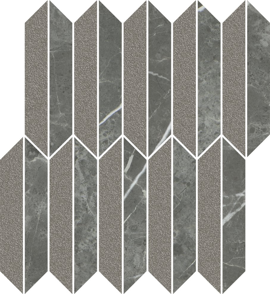 Noisy Whisper graphite mozaika mix - obkládačka mozaika 29,8x27,4 šedá 161113