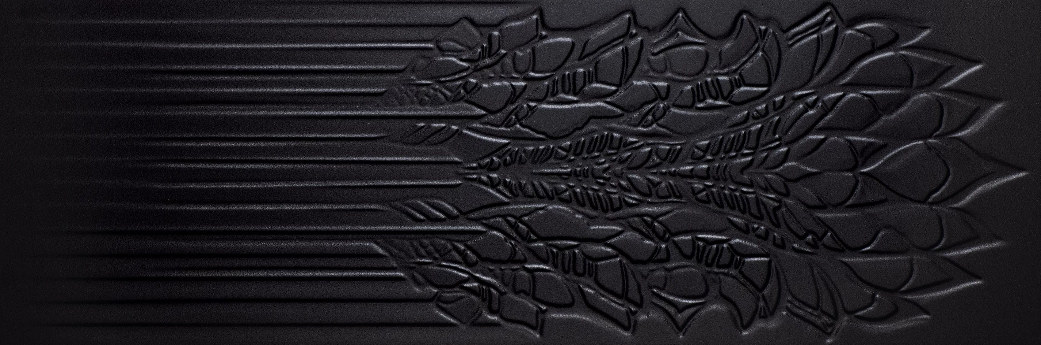Cold Crown black struktura - obkládačka rektifikovaná 39,8x119,8 černá