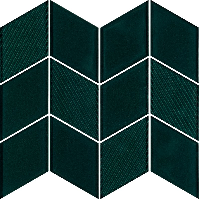 Uniwersalna mozaika szklana verde - obkládačka mozaika 23,8x20,5 zelená 157699