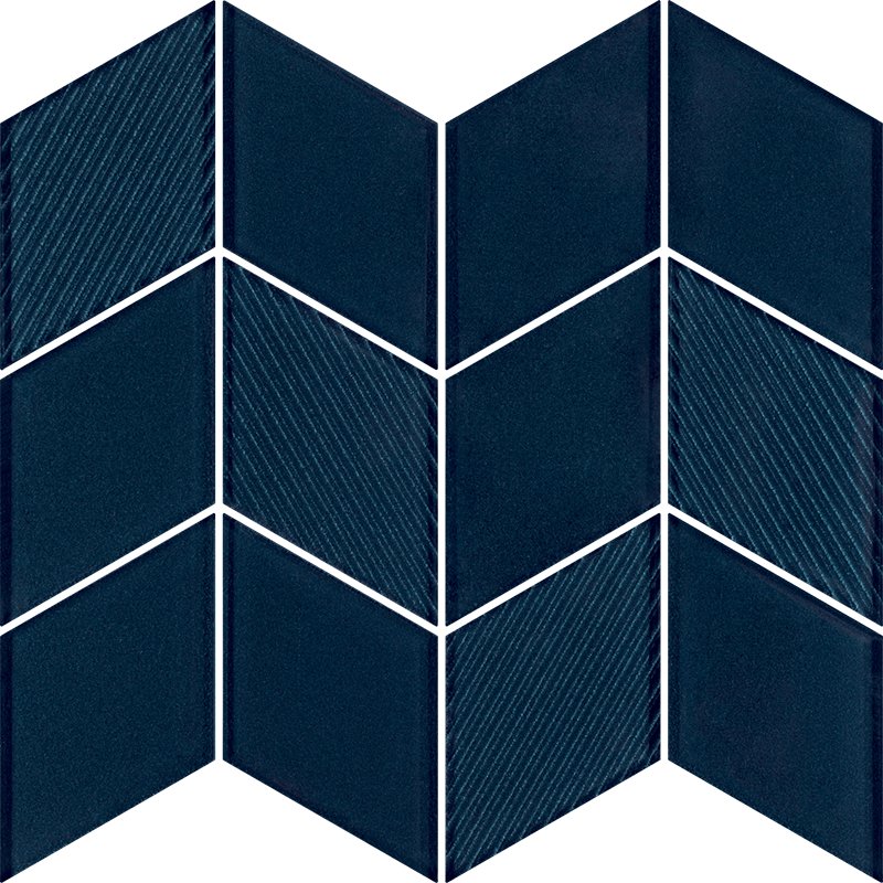 Uniwersalna mozaika szklana sky romb - obkládačka mozaika 23,8x20,5 modrá 160660