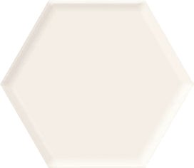 Uniwersalny heksagon white struktura polysk - obkládačka šestihran 19,8x17,1 bílá lesklá 162438