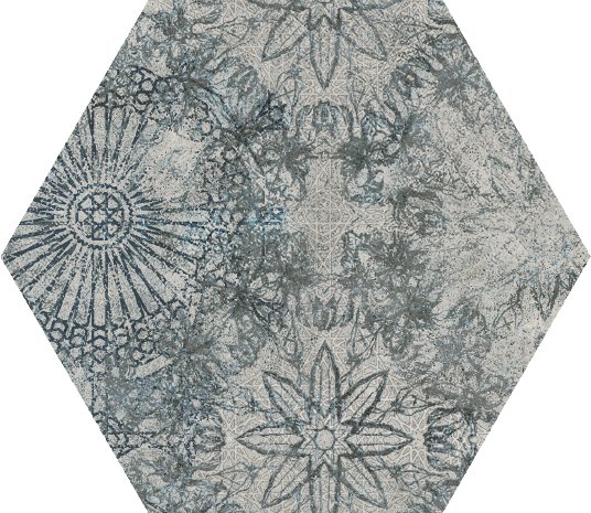 Ceramika Paradyz Sweet grey heksagon struktura sciana polysk - obkládačka 19,8x17,1 šedá 162450, cena za 0.660 m2