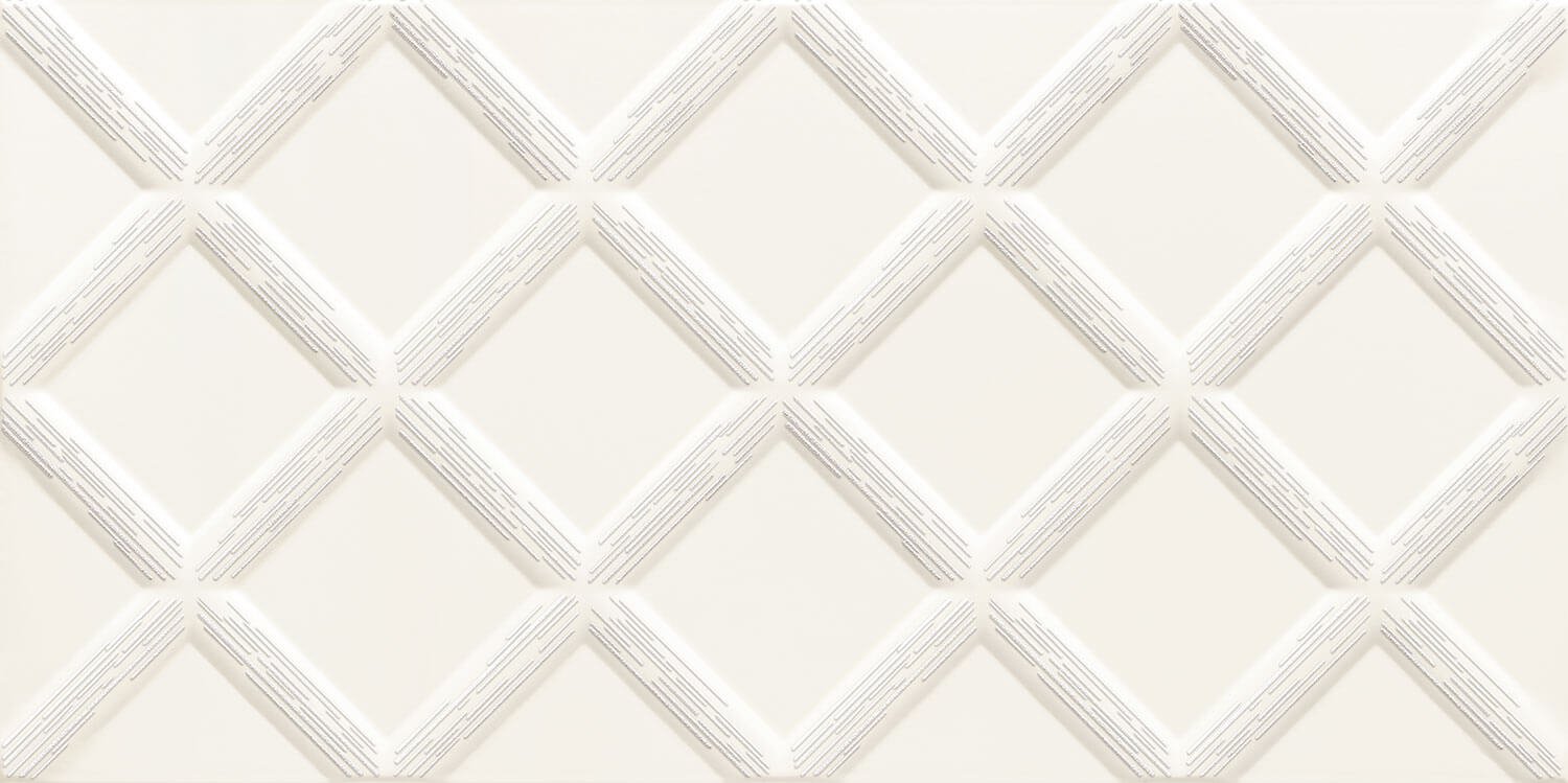 Burano dekor white - obkládačka inzerto 30,8x60,8 bílá
