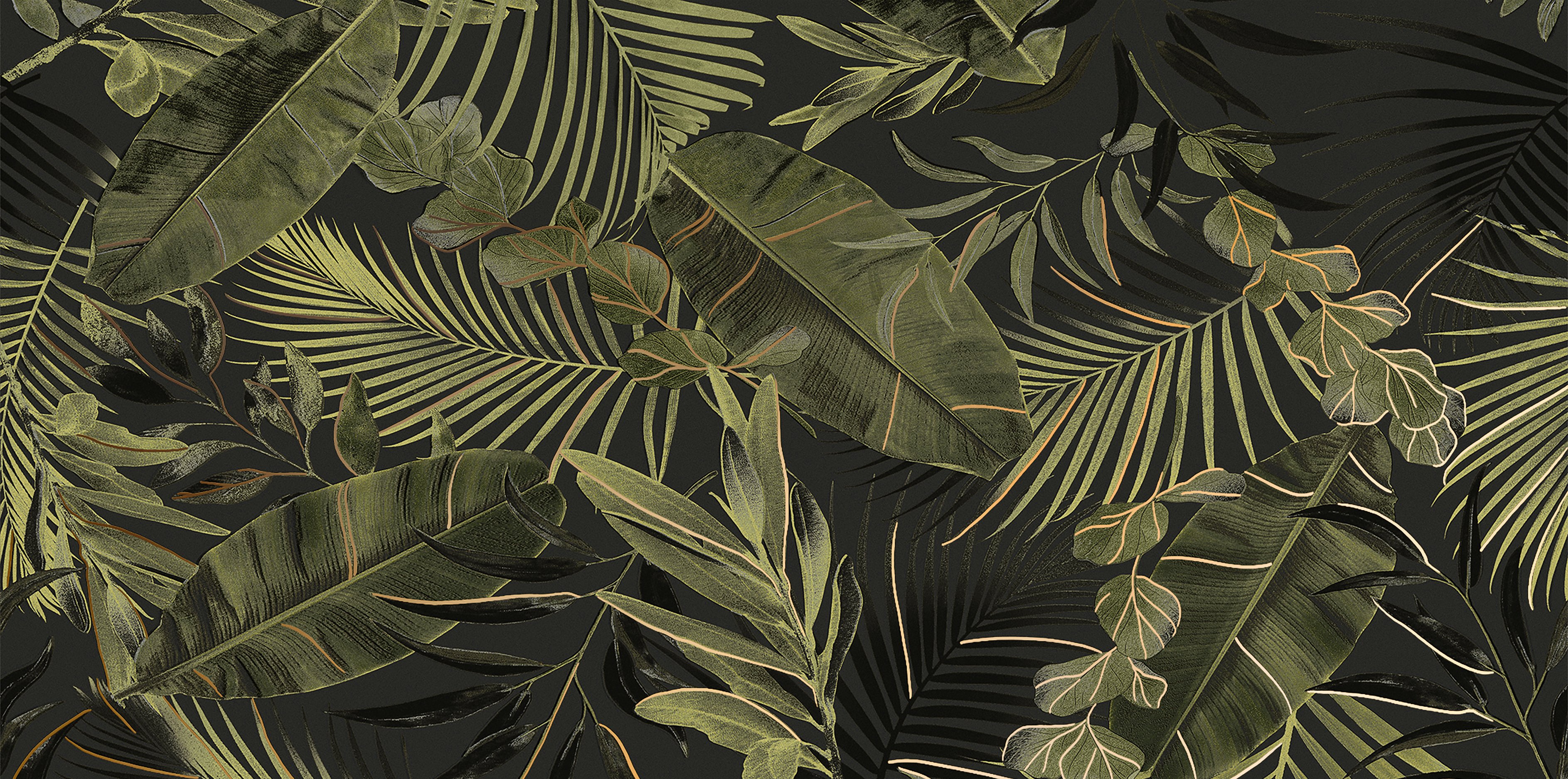 Beauty Garden 1 dekor scienny - obkládačka inzerto 59,8x119,8 černá