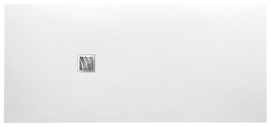 Gelco Sprchová vanička Mitia - litý mramor - obdélníková řezatelná 140x90 cm, bílá profilovaná PMB14090