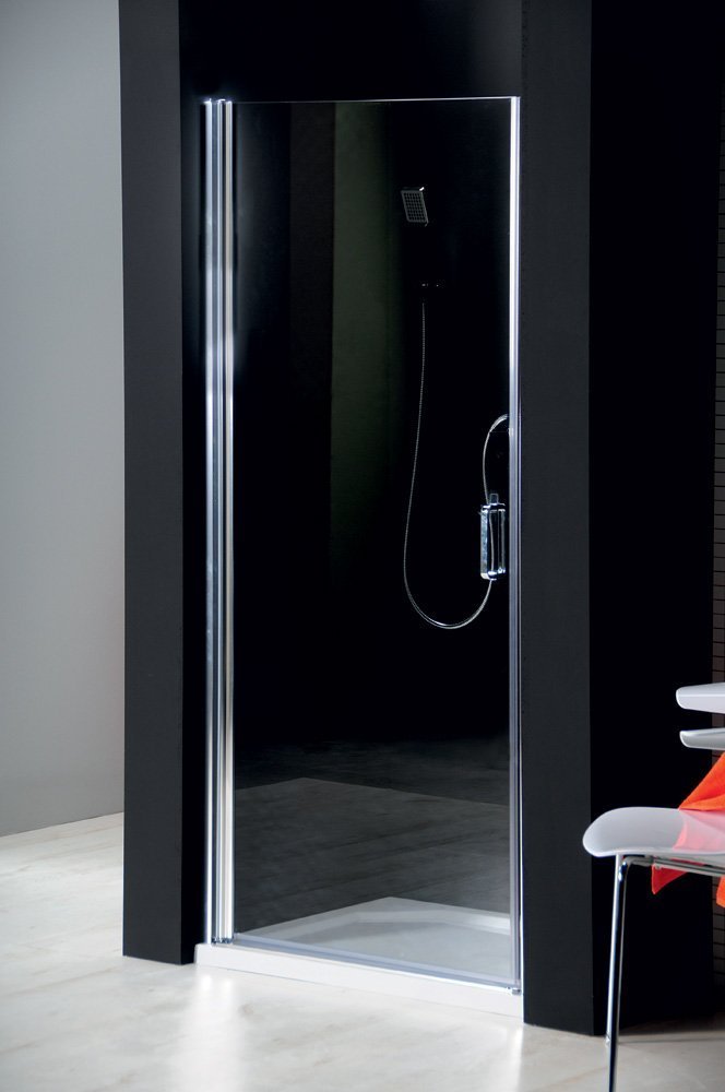 Gelco Sprchové dveře One do niky jednodílné otočné 80 cm, sklo čiré/leštěný profil GO4480D
