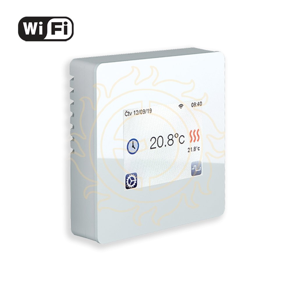 Termostat TFT WIFI (white) - programovatelný, s Wifi připojením, displej z bílého skla 52V4200143