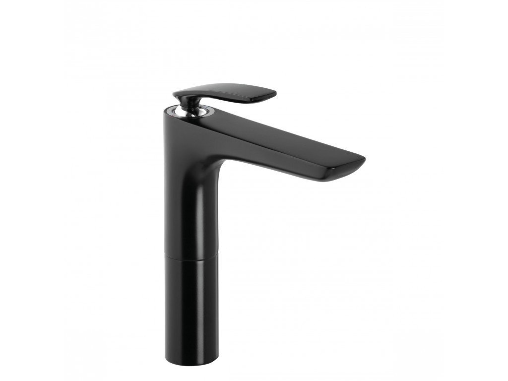 Balance Black - páková baterie pro umyvadlové mísy (výška 212 mm), bez odpadové soupravy, černá