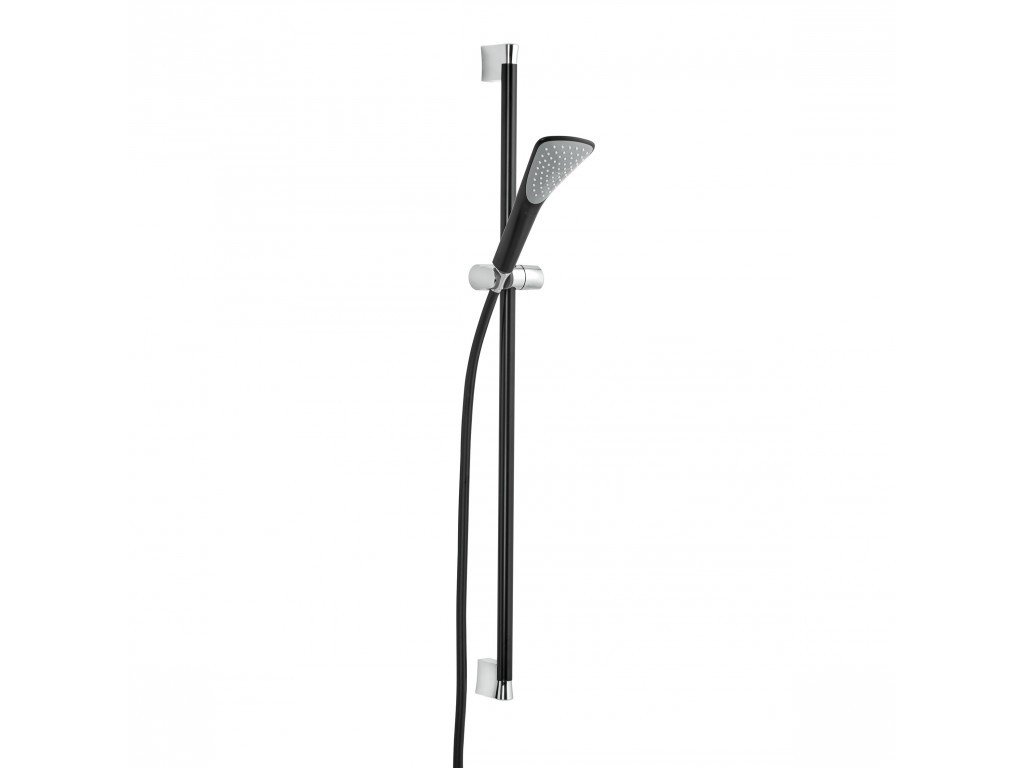 Fizz - sprchová tyč 90 cm, ruční sprcha 1-polohová, hadice 160 cm, černá 6764087-00