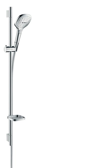 Raindance Select E 120 sprchová sada 3jet se sprchovou tyčí 90 cm a miskou na mýdlo