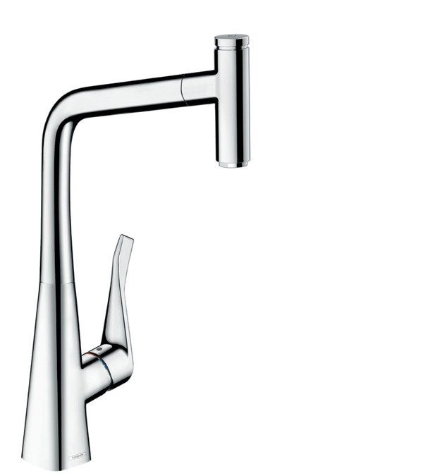 Hansgrohe Metris Select M71 - kuchyňská páková baterie 320, vytahovatelný výtok, 1jet 14884000