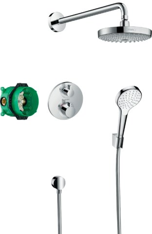Croma Select S sprchový systém pod omítku s termostatem Ecostat S 27295000