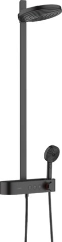 Pulsify S Showerpipe 260 2jet EcoSmart s termostatem ShowerTablet Select 400, matná černá 24241670
