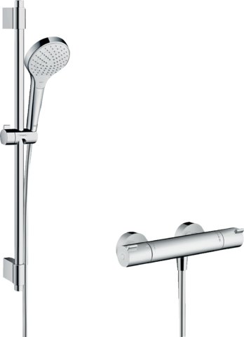Croma Select S Sprchový systém na stěnu Vario s termostatem Ecostat 1001 CL a sprchovou tyčí 72 cm