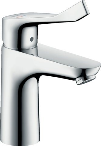 Hansgrohe Focus Care - páková umyvadlová baterie 100 CoolStart s prodlouženou rukojetí, bez odtokové soupravy 31917000