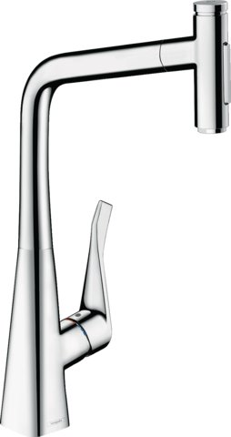 Hansgrohe Metris Select M71 - kuchyňská páková baterie 320, vytahovatelná sprška, 2jet, sBox 73816000