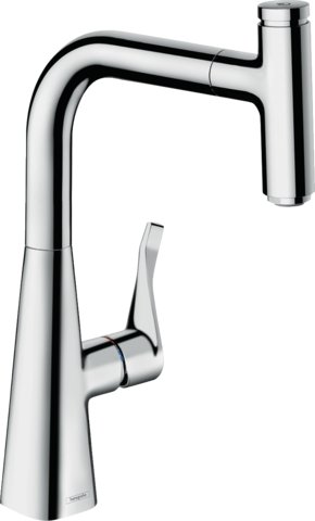 Hansgrohe Metris Select M71 - kuchyňská páková baterie 240, vytahovatelný výtok, 1jet, sBox 73802000