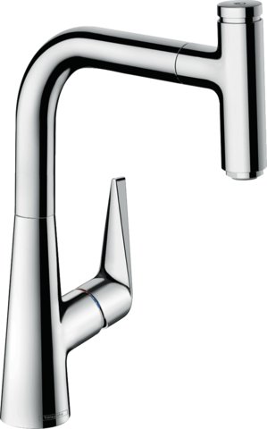 Hansgrohe Talis Select M51 - kuchyňská páková baterie 220, vytahovatelný výtok, 1jet, sBox 73852000